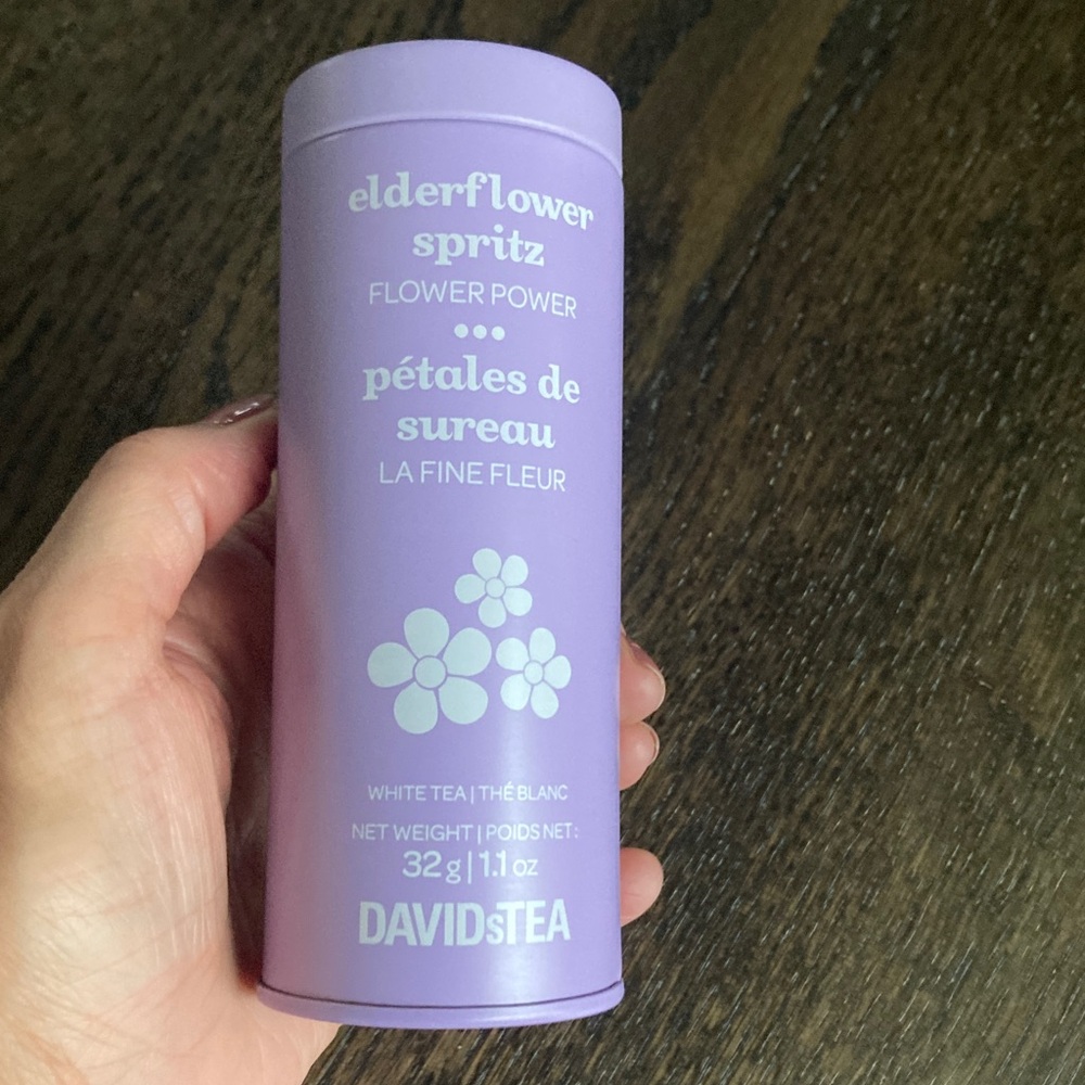 DAVIDsTEA Elderflower Spritz Tea Tin WITHOUT TEA INSIDE Collector’s Item